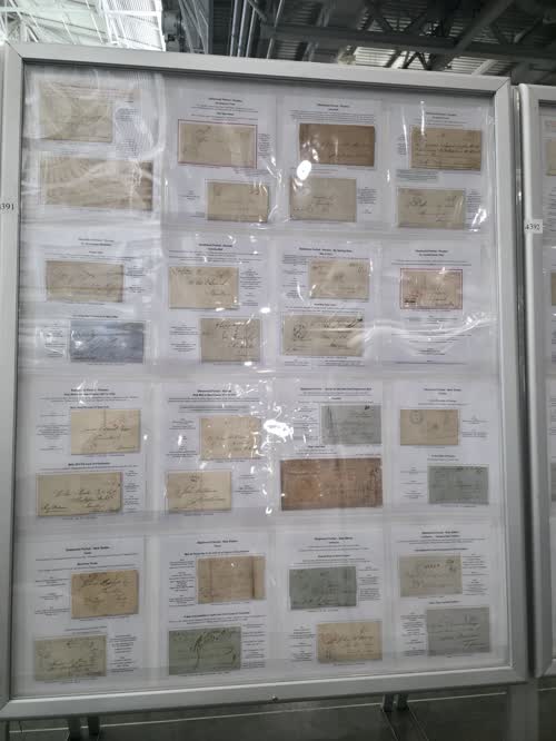 New Orleans Postal History - Stampless Mail — frame 4391, exhibited by Geoffrey Lewis