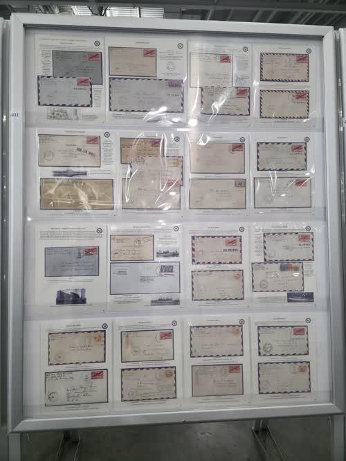 The Postal History of The United States Military Forces In The New Hebrides In WW2 — frame 4401, exhibited by Martin Treadwell