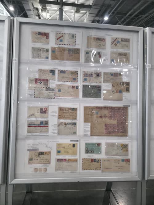 Geographic Expansion of Commercial U.S. Mail to Foreign Destinations via Airmail (1922-41) — frame 4430, exhibited by Murray A. Abramson, MD
