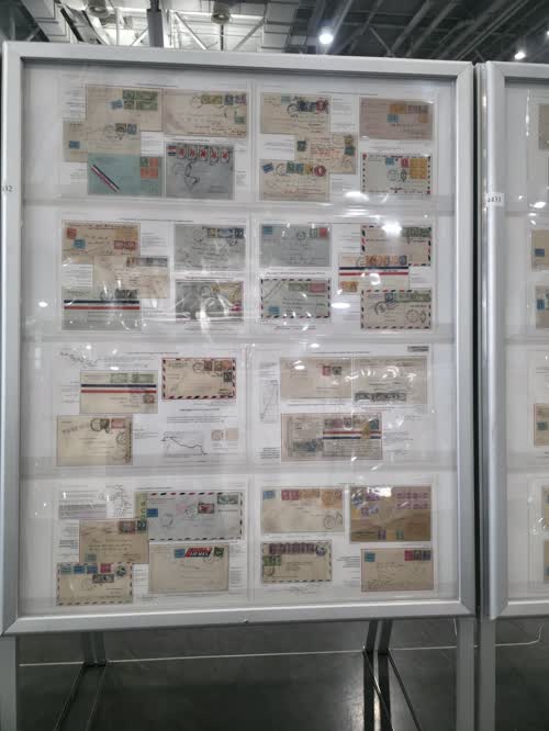 Geographic Expansion of Commercial U.S. Mail to Foreign Destinations via Airmail (1922-41) — frame 4432, exhibited by Murray A. Abramson, MD