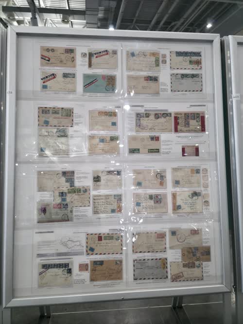 Geographic Expansion of Commercial U.S. Mail to Foreign Destinations via Airmail (1922-41) — frame 4434, exhibited by Murray A. Abramson, MD