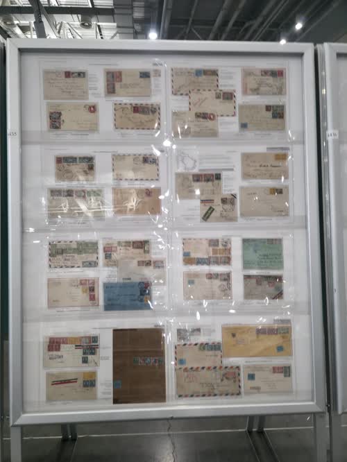 Geographic Expansion of Commercial U.S. Mail to Foreign Destinations via Airmail (1922-41) — frame 4435, exhibited by Murray A. Abramson, MD