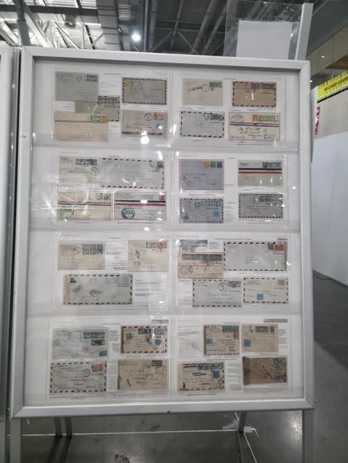 Geographic Expansion of Commercial U.S. Mail to Foreign Destinations via Airmail (1922-41) — frame 4436, exhibited by Murray A. Abramson, MD