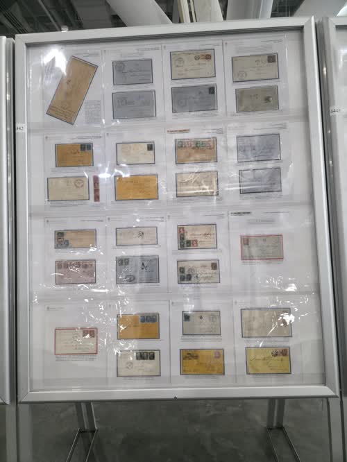 San Francisco Postal History: 1849 to 1869 — frame 4442, exhibited by Rick Mingee