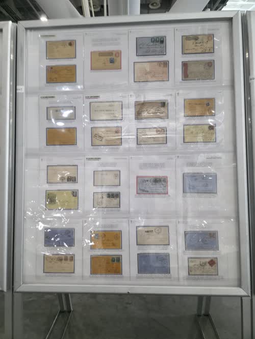 San Francisco Postal History: 1849 to 1869 — frame 4443, exhibited by Rick Mingee