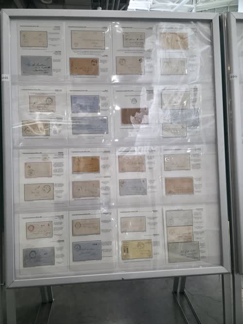 New Jersey Stampless Covers: Handstamp Postal Markings 1775-1855. — frame 4448, exhibited by Robert G. Rose