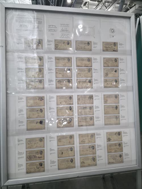 First International (UPU) Postal Card and its Forerunners — frame 4454, exhibited by Mark Schwartz