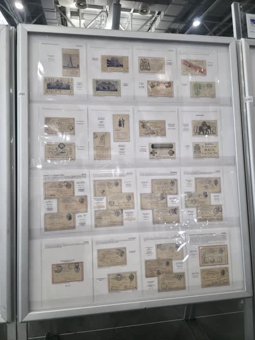 First International (UPU) Postal Card and its Forerunners — frame 4460, exhibited by Mark Schwartz
