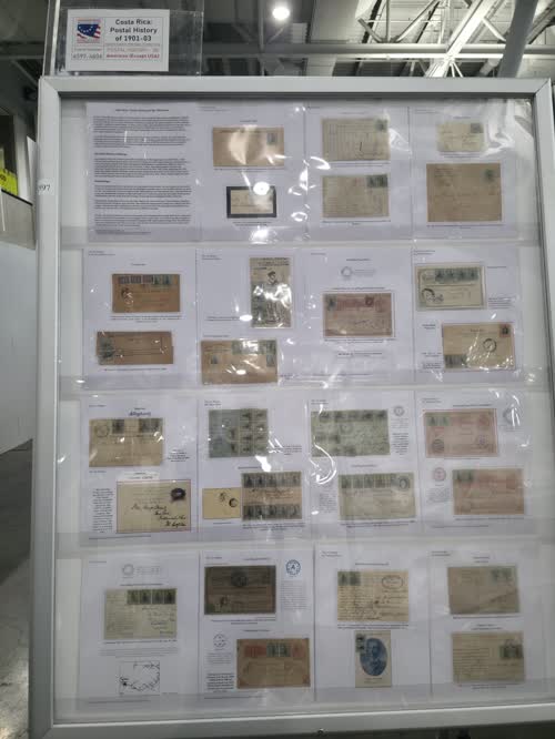 Costa Rica: Postal History of 1901-03 — frame 4597, exhibited by Alvaro Castro-Harrigan
