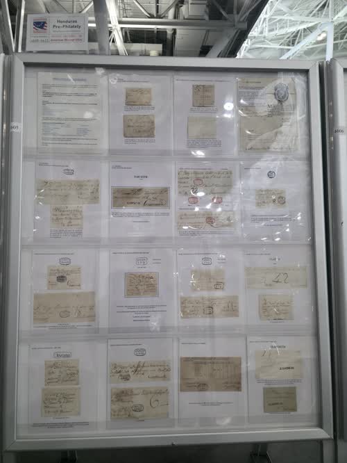 Honduras Pre-Philately — frame 4605, exhibited by Maria Beatriz Diaz