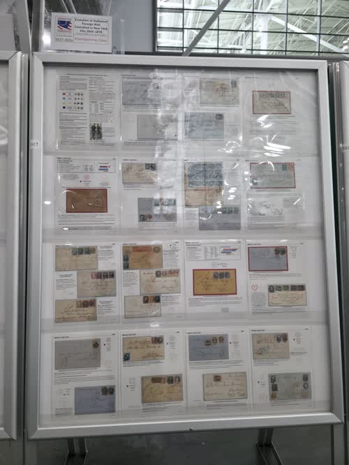 Evolution of Outbound Foreign Mail Cancelled in New York City 1845-1878 — frame 5017, exhibited by Nicholas Miles Kirke