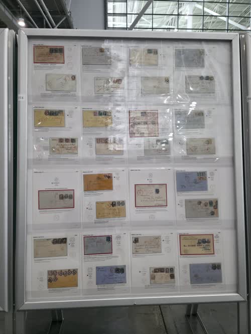 Evolution of Outbound Foreign Mail Cancelled in New York City 1845-1878 — frame 5018, exhibited by Nicholas Miles Kirke