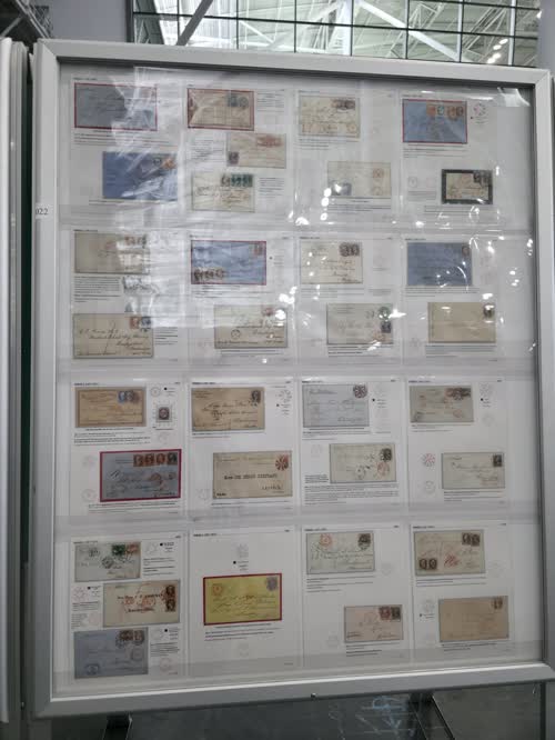 Evolution of Outbound Foreign Mail Cancelled in New York City 1845-1878 — frame 5022, exhibited by Nicholas Miles Kirke