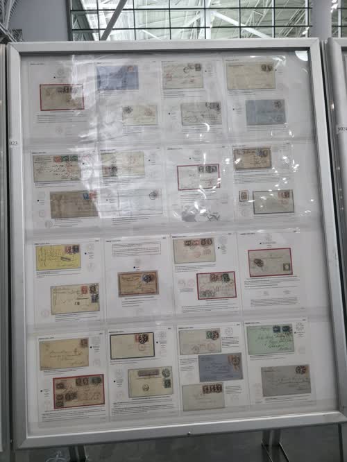 Evolution of Outbound Foreign Mail Cancelled in New York City 1845-1878 — frame 5023, exhibited by Nicholas Miles Kirke