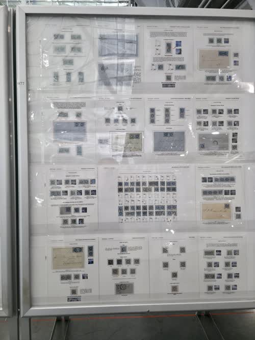 Peru 1858-1862 Study of Lithographed Stamps — frame 5077, exhibited by Carlos Brenis
