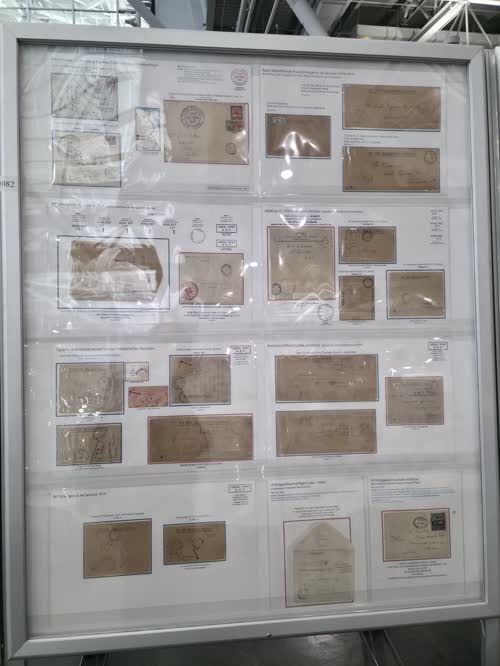 The Overprints of St. Pierre et Miquelon in the 19th Century — frame 5082, exhibited by Tillard Jean-Jacques