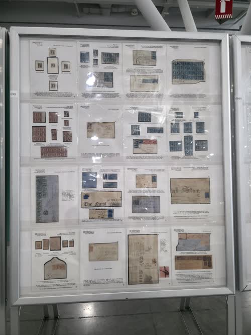 Victorian Postage Stamps of Natal 1857-1901 — frame 5098, exhibited by Keith Klugman