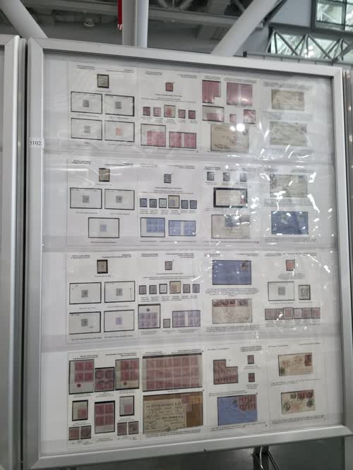 Victorian Postage Stamps of Natal 1857-1901 — frame 5102, exhibited by Keith Klugman