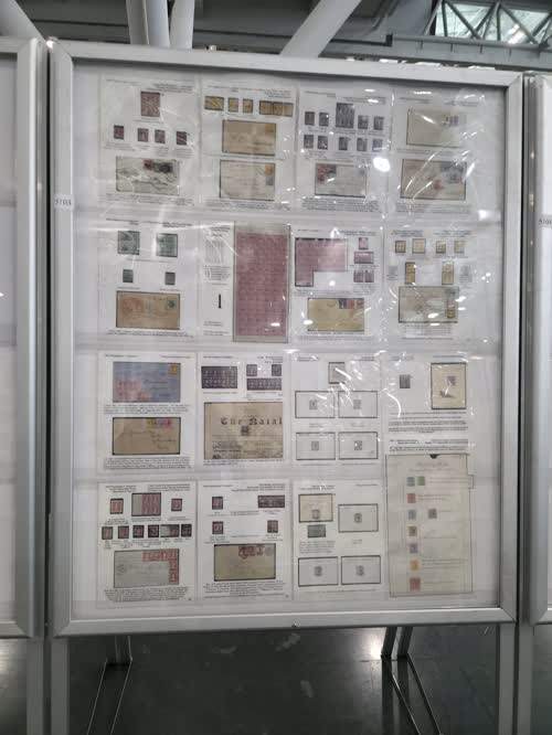 Victorian Postage Stamps of Natal 1857-1901 — frame 5103, exhibited by Keith Klugman