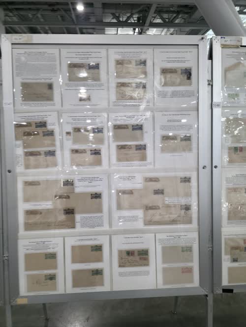 Hawaiian Stamped Envelopes 1884-1900 — frame 5147, exhibited by Michael D. Beck