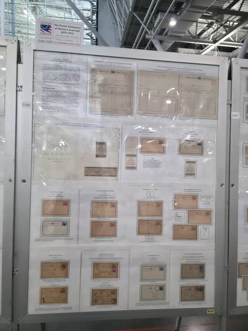 The Postal Stationery of Western Australia 1879-1913 — frame 5180, exhibited by John Francis DiBiase