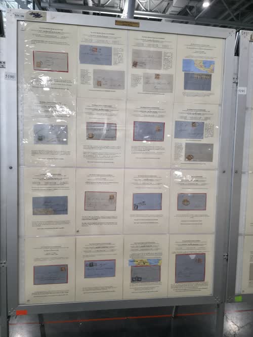 The Postal Routes under the Maximilian Issue of Mexico (1866-1867) — frame 5190, exhibited by Jean-Claude Porignon