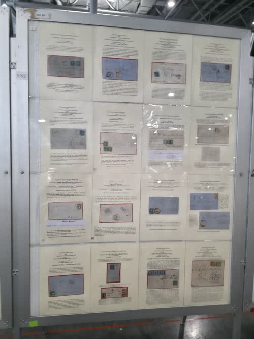 The Postal Routes under the Maximilian Issue of Mexico (1866-1867) — frame 5192, exhibited by Jean-Claude Porignon