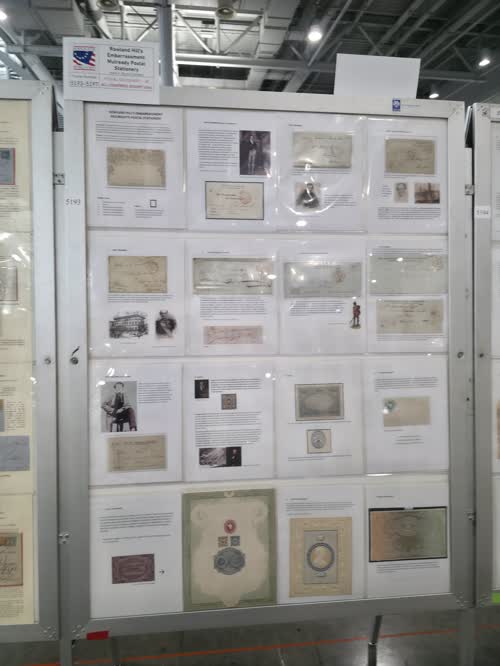 Rowland Hill's Embarrasment: Mulready Postal Stationery — frame 5193, exhibited by Mark S. Boyce