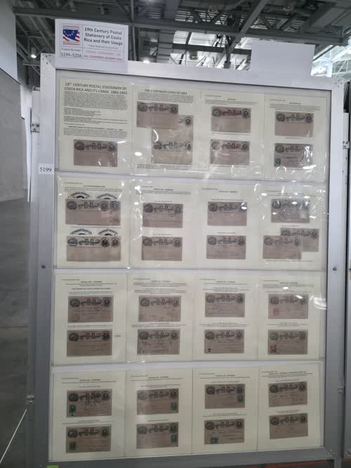 19th Century Postal Stationery of Costa Rica and their Usage — frame 5199, exhibited by Giana Wayman