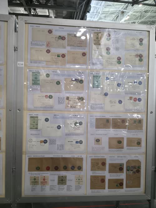 Irish Postal Stationery 1922 to 1970 — frame 5210, exhibited by Brian Callan