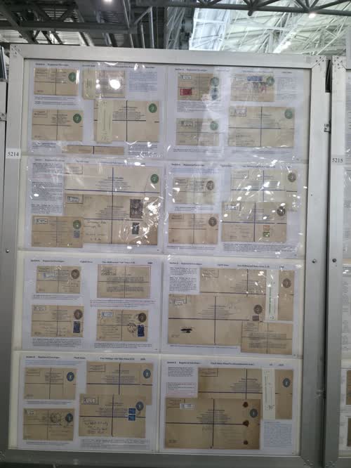 Irish Postal Stationery 1922 to 1970 — frame 5214, exhibited by Brian Callan
