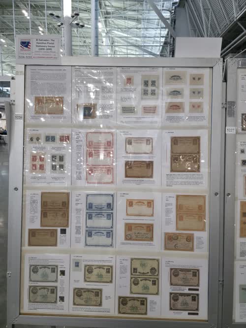 El Salvador- The Hamilton Postal Stationery Issues (1890-1899) — frame 5226, exhibited by Guillermo F. Gallegos