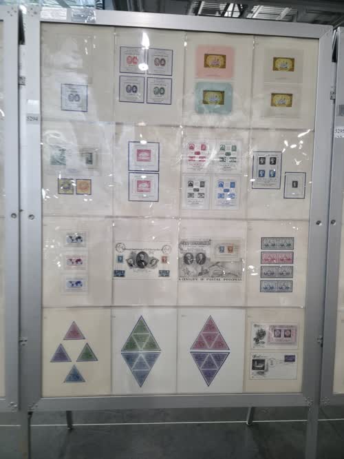 Souvenirs of International Philatelic Exhibitions — frame 5294, exhibited by American Philatelic Society