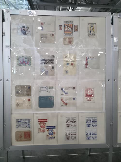 Souvenirs of International Philatelic Exhibitions — frame 5296, exhibited by American Philatelic Society