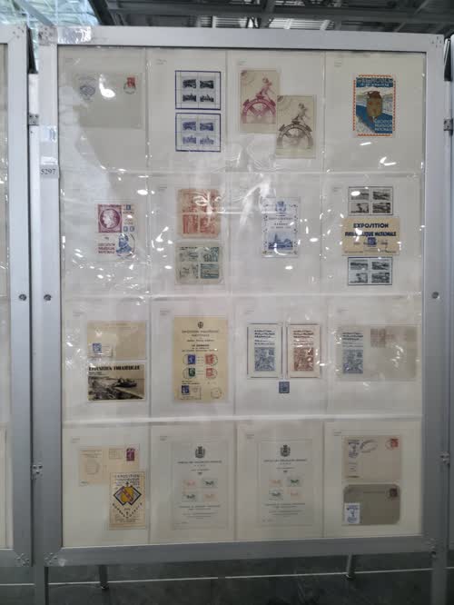Souvenirs of International Philatelic Exhibitions — frame 5297, exhibited by American Philatelic Society
