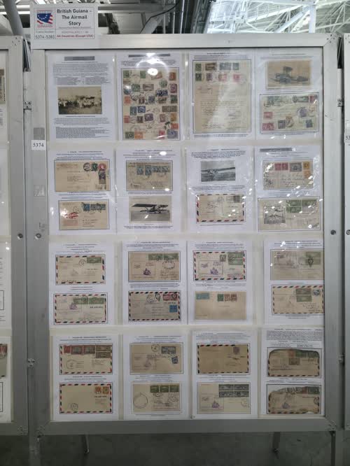 British Guiana - The Airmail Story — frame 5374, exhibited by Bernard Paul Beston