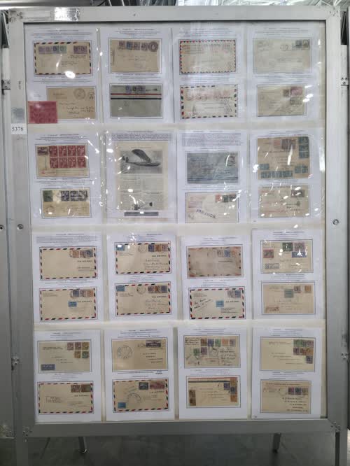 British Guiana - The Airmail Story — frame 5378, exhibited by Bernard Paul Beston