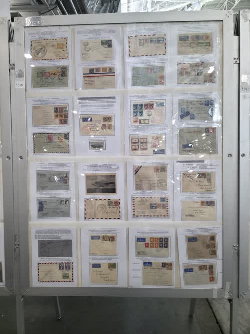 British Guiana - The Airmail Story — frame 5380, exhibited by Bernard Paul Beston