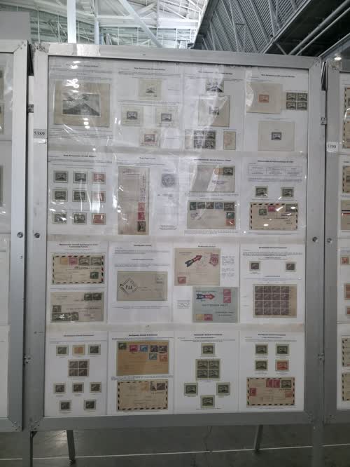 Nicaragua - Airmail Stamps 1929-1937 — frame 5389, exhibited by Glen Melville Stafford