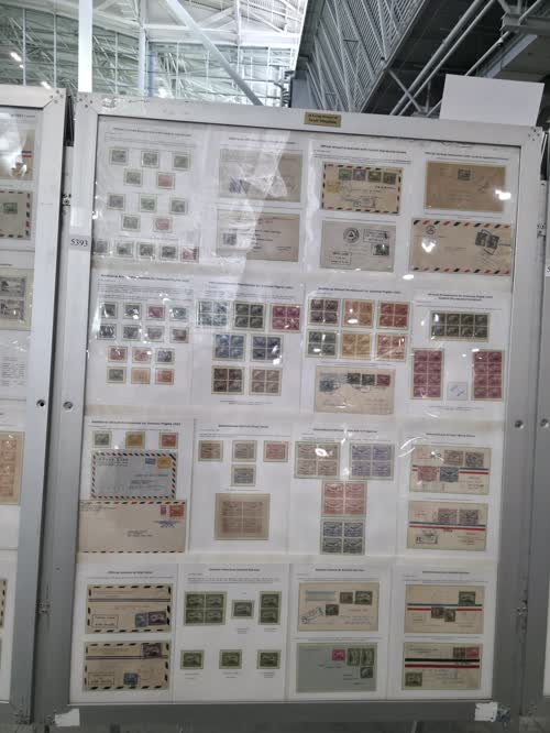 Nicaragua - Airmail Stamps 1929-1937 — frame 5393, exhibited by Glen Melville Stafford