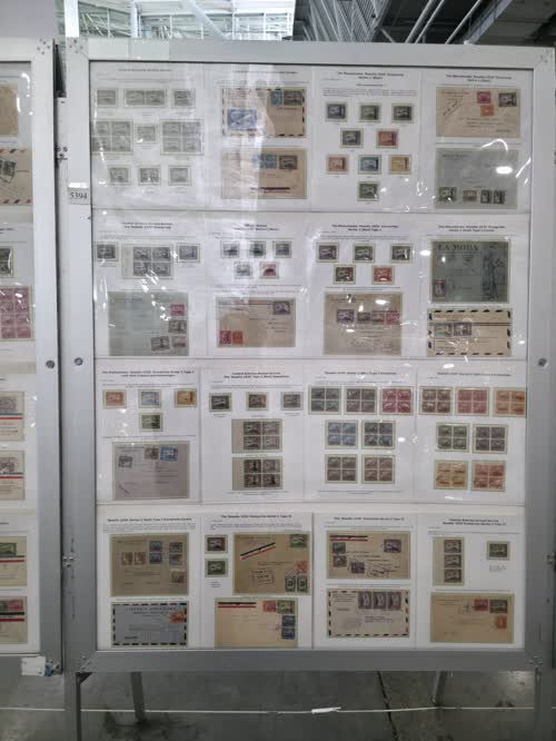 Nicaragua - Airmail Stamps 1929-1937 — frame 5394, exhibited by Glen Melville Stafford