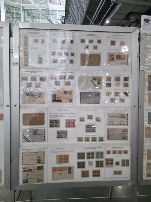 Nicaragua - Airmail Stamps 1929-1937 — frame 5395, exhibited by Glen Melville Stafford