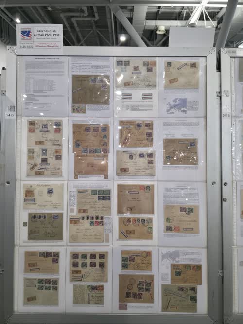 Czechoslovak Airmail 1920-1938 — frame 5415, exhibited by Pavel Bouda