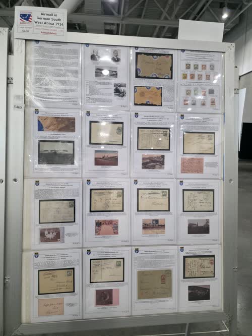 Airmail in German South West Africa 1914 — frame 5468, exhibited by Roman Šorejs