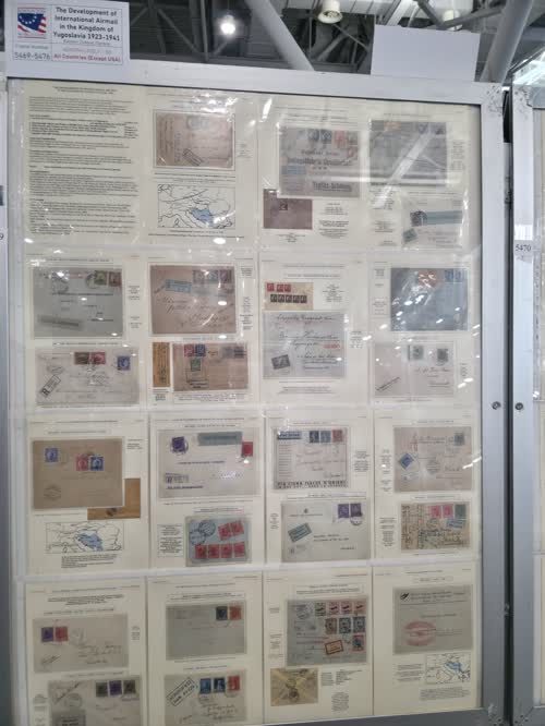 The Development of International Airmail in the Kingdom of Yugoslavia 1923-1941 — frame 5469, exhibited by Ratomir Zivkovic
