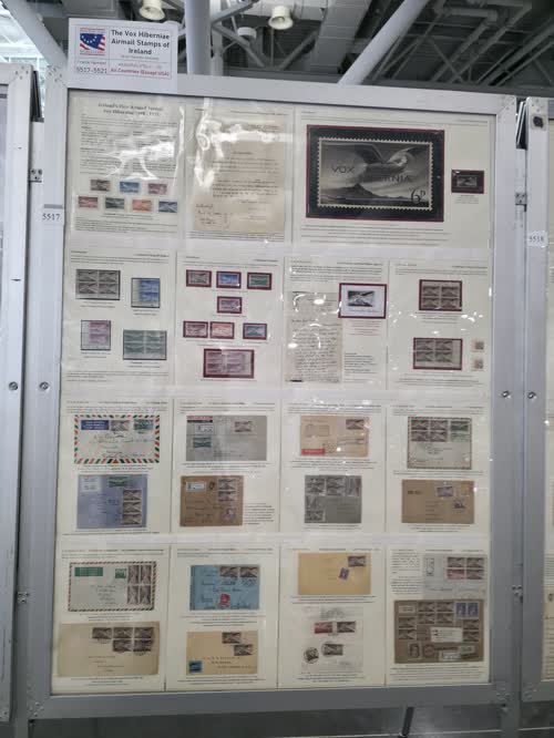The Vox Hiberniae Airmail Stamps of Ireland — frame 5517, exhibited by Brian Harmon