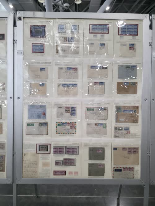 The Vox Hiberniae Airmail Stamps of Ireland — frame 5518, exhibited by Brian Harmon