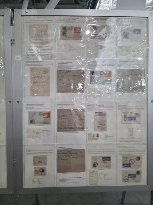 Rocket Mails of India 1934-1937 — frame 5534, exhibited by Chandrajit Ghose