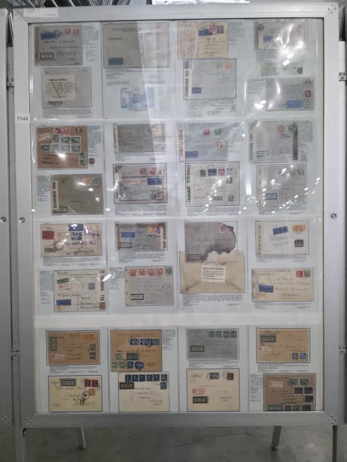 Swedish Airmail Routes to Foreign Destinations 1920-1945 — frame 5544, exhibited by Stig-Arne Svensson