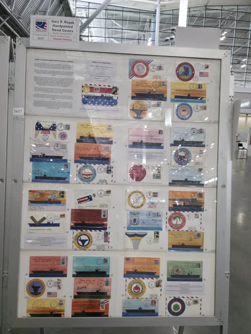Gary R. Rogak Handpainted Naval Covers — frame 5657, exhibited by Renato L. Luansing